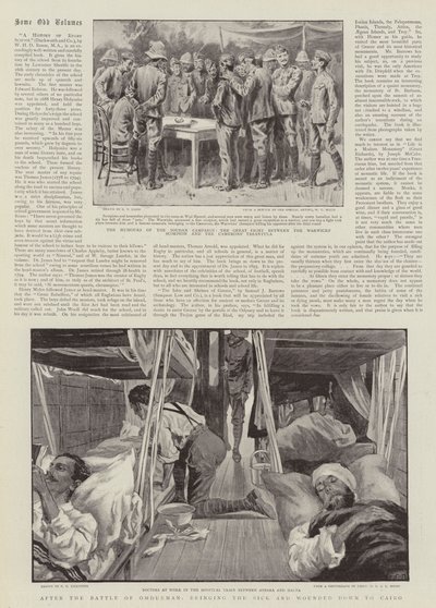 Nach der Schlacht von Omdurman, die Kranken und Verwundeten nach Kairo bringen von S.T. Dadd